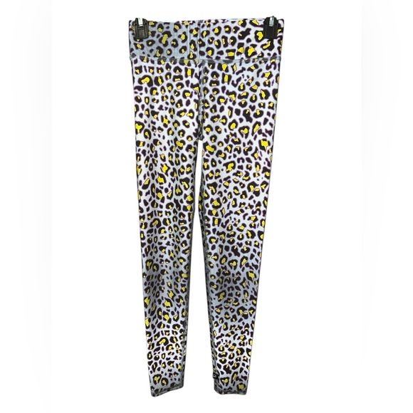 Terez Neon Leopard Leggings Small - Picture 2 of 4